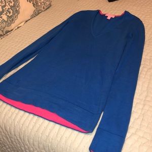 Vibrant blue Lilly Pulitzer sweater S